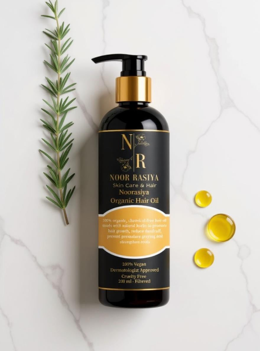 Noorasiya Organic Hair Oil – 100% Natural & Herbal Formula for Hair